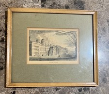VINTAGE COLUMBIA COLLEGE UNIVERSITY FRAMED ANTIQUE PRINT NEW YORK CITY picture