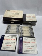 Vintage B-D Yale Container & Hypodermic Needle Sets Medical Antique Lot picture