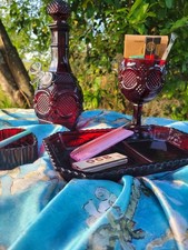 Avon Cape Cod Vintage Bong Set - bongs and water pipes glass unique collectible picture