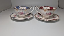 Lot of 2 teacups and 2 saucers of Lady Elizabeth Hudson & Middleton Ltd 1980's picture
