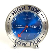RARE Howard Miller Tide Mate III 645527 Nautical Table Clock High Low Tide WORKS picture