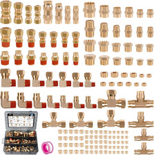 150Pcs Brass DOT Air Brake Line & Compression Fittings Kit picture