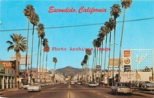 CA, Escondido, California, Grand Avenue, 60s Cars, McGrew Pub No 191389 picture