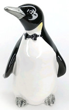 Vintage 1980s Otagiri Emperor Penguin Ceramic Coin Bank With Original Sticker picture