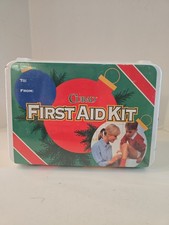 VTG 1998 Curad First Aid Kit Christmas Gift Sealed Rare 90s Rare Art USA Prop picture