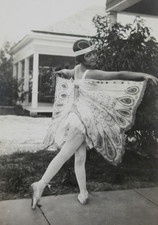 Cute Butterfly Flapper Girl Dance Costume Photos Wings Tutu Maxine E Root 1924 picture