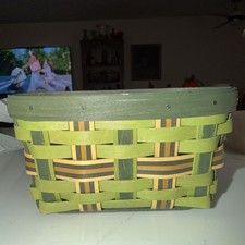 Longaberger 2013 Irish Traditions Basket Green - No Lid picture