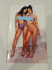 Cool Comics#1 Two Ladies Topless Lingerie Cover Gallery Ltd 50 picture