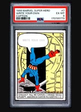 INSANELY LOW POP PSA 6 1966 Donruss Marvel Captain America Rookie #7 picture