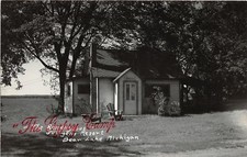 J10/ Bear Lake Michigan RPPC Postcard c1950s Juergens Resort 67 picture