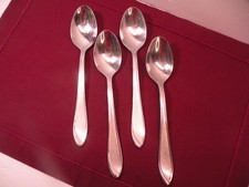 Set Of 4 Cambridge Stainless Chino Place Oval Soup Spoons 8
