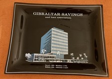 Vintage Gibraltar Savings & Loan Beverly Hills Ashtray MCM 1950s 60s Advertising picture