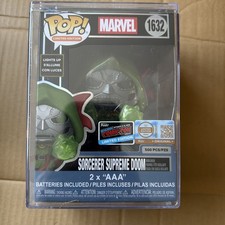 Funko Pop Sorcerer Supreme Doom LE 500 Light Up NYCC 2026 CON STICKER picture