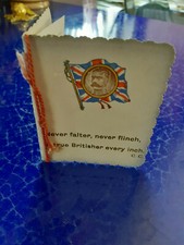 Antique Never falter never flinch A true Britisher every inch small card  picture