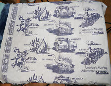 U-Haul Moving Blanket Vintage United States America Icons Art Antique 40s 50s picture