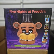 RARE FNAF Freddy Fazbear Deluxe Collector Helmet IN HAND NEW READY TO SHIP picture