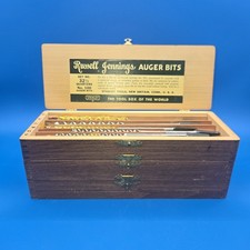 NOS Vintage Stanley Russell Jennings Auger Bits Set No. 32 1/2 Quarters No. 100 picture
