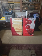 2 Taco Bell Store Art Used Too Hang In Restaurant 20x34 Vintage  picture