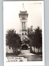 c1950 Marengo County Court House Linden Alabama AL RPPC Real Photo Postcard picture