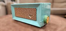 1956 Dumont 1120 AM Tube Jetsons MCM Radio Turquoise Excellent picture