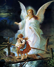 JESUS CHRIST GUARDIAN ANGEL 8X10 GLOSSY PHOTO PICTURE picture
