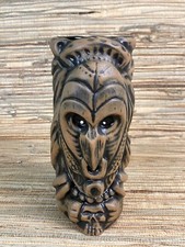 Papua-Geo Tiki Mug By Lost Temple Traders and Tank Brown Tiki Bar New in Box picture