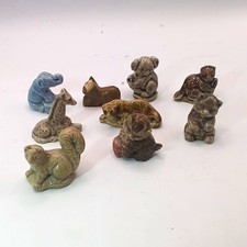Wade Animal Figurines Miniatures Lot of 8 Glazed Glossy Ceramic Multicolor picture