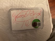 pele autographed 2.5 x3.5 index card picture