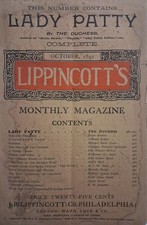 1885 LIPPINCOTT'S Monthly Magazine October VICTORIAN picture