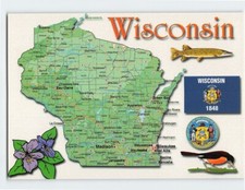 Map Of Wisconsin F-340120 picture