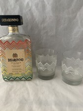 Disaronno Wears Missoni Designer Limited Edition Empty Bottle & Glasses.      S3 picture