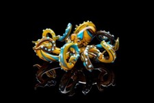 Blown Glass Octopus glass figurine Octopus Glass Ocean Octopus Kraken Glass picture