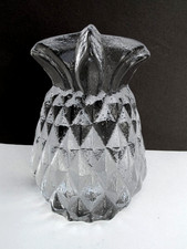 Blenko Solid Clear Art Glass (1) Pineapple figurine Bookend picture