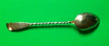 Unique Antique Navajo Indian Sterling Silver Spoon w/Profile Face-twisted handle picture