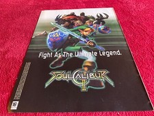 PAD56 2 PAGE GAME ADVERT 12X18 SOUL CALIBUR II NINTENDO GAME CUBE picture