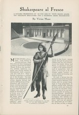 1910 Shakespeare Fresco Berkeley CA Greek Theater As You Like It Print Story CO2 picture