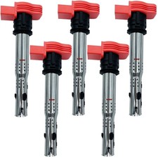 REP TOP IGNITION COIL SET OF 5 COMPATIBLE WITH Volkswagen Beetle Golf JETTA P... picture