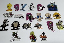 Vintage Looney Tunes Fridge Magnets Lot of 20 Warner Bros Taz Tweety Bugs Wiley picture