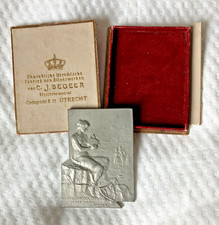 1908 Dutch Art Nouveau Photography Exhibition Medal C.J. Begeer Amsterdam Boxed picture