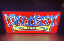 Killer Klowns from Outer Space LED 3D Printed Light Box - Classic Movie Sign picture