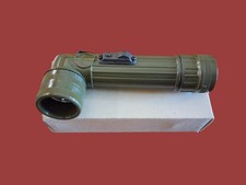 FRENCH MILITARY ISSUE ANGLE HEAD FLASHLIGHT TL122D OD GREEN ORIGINAL SURPLUS NEW picture