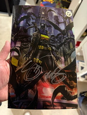 DC Absolute Batman #24 Mark Brooks Virgin Cover 2x SIGNED Snyder & Brooks w/COA picture