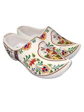 38/39 Handpainted Wooden Shoes Windmills and Flowers  HOLLAND Size 8