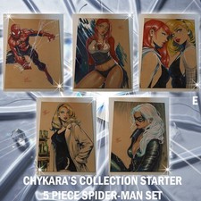 5PC SET Spider-man Theme Special Artist Edition Prints 8.5x11 Signed by Keyeske picture