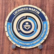 Lockheed Martin Counterintelligence Corporate Investigations Challenge Coin 1#42 picture