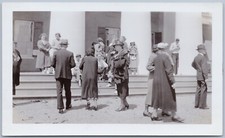 Visitors at Custis-Lee Mansion Arlington Cemetery, Washington DC, 1935 BW Photo picture