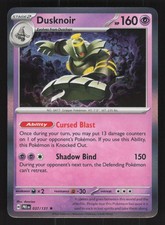 English NM Dusknoir 037/131 PRE Holofoil Pokemon SV: Prismatic Evolutions picture