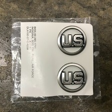 (Pair) NOS U.S. AIR FORCE Enlisted Personnel Collar Insignia B.O.S. K-88 picture