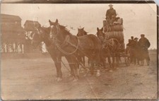 RPPC Postcard Teamster Delivering Wagon Load Wire Fencing c.1904-1918 20307 picture