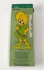 VTG Disneyland 35th Anniversary Dream Machine Character Ticket Sunni Gummi 1990 picture